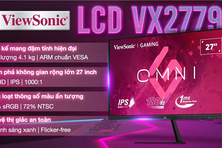 Màn hình ViewSonic VX2779-HD-PRO 27" IPS 180Hz-1ms